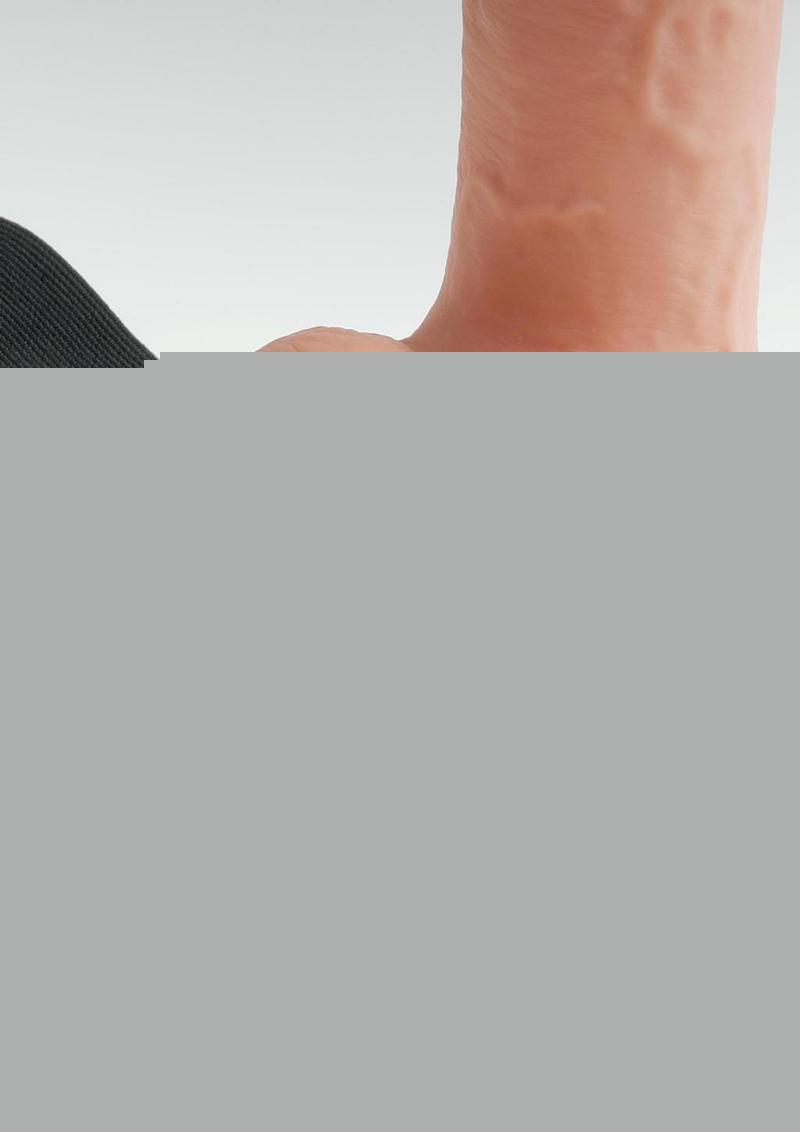 Fetish Fantasy Series Hollow Rechargeable Strap-On Dildo with Balls and Harness