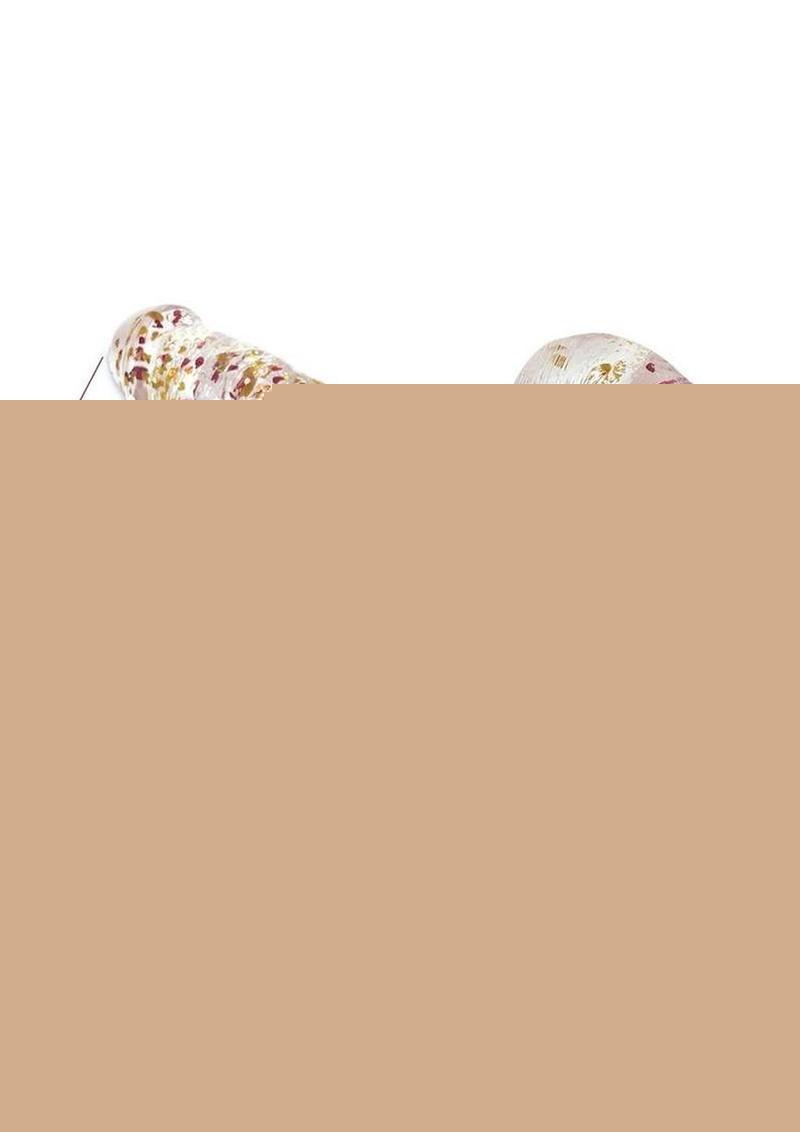 Glittergasm Realistic Clear Dildo with Balls and Suction Cup - Blue/Purple/Violet Glitter