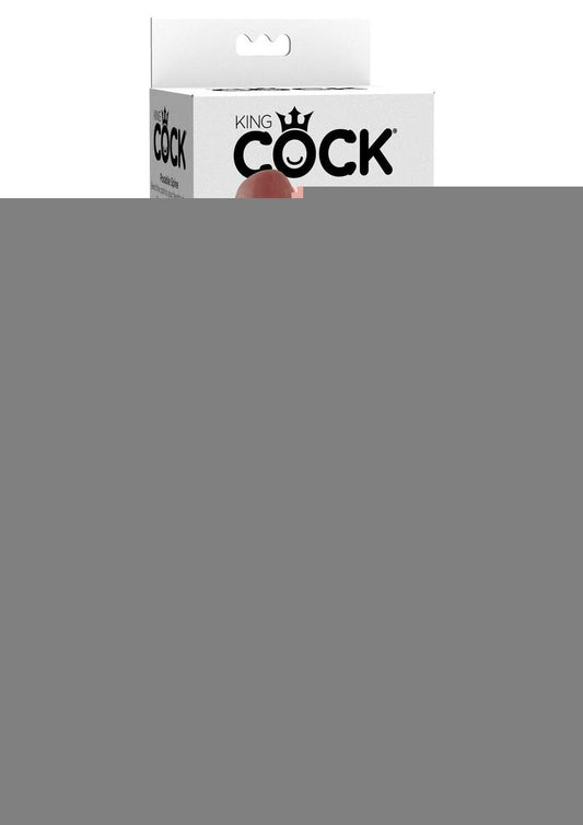 King Cock Vibrating Dildo with Balls - Caramel - 10in