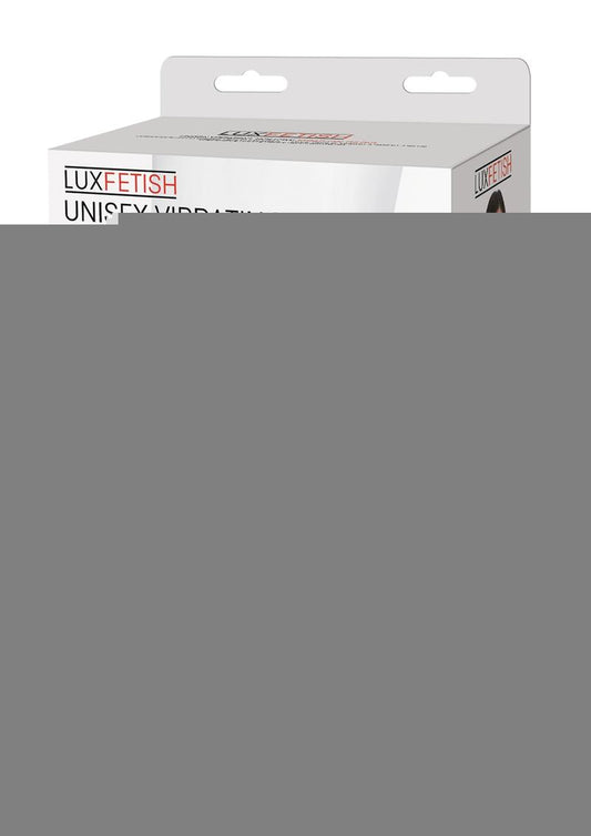 Lux Fetish Unisex Vibrating Hollow Strap-On Dildo with Wired Remote Control - Black - 9in