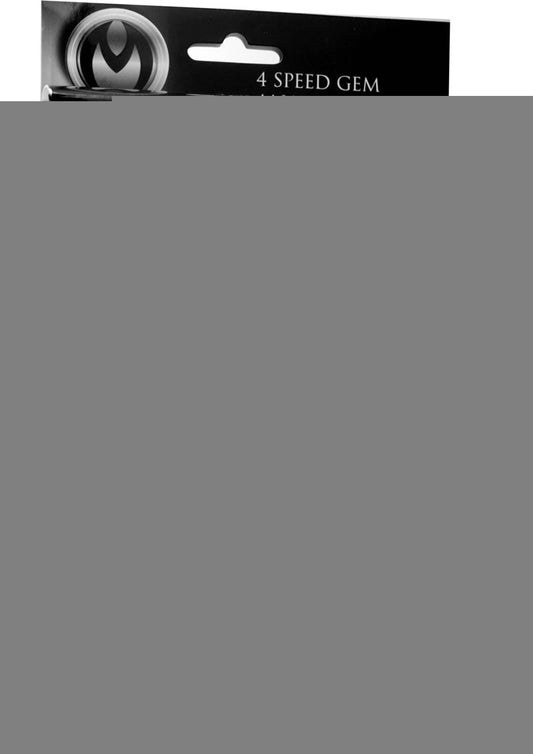 Master Series Paragon Gem Accented Vibrating Anal Plug - Black