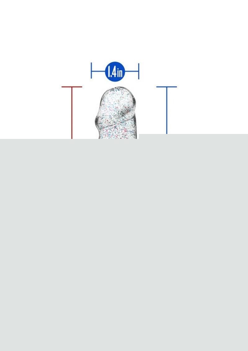 Naturally Yours Glitter Dildo with Balls