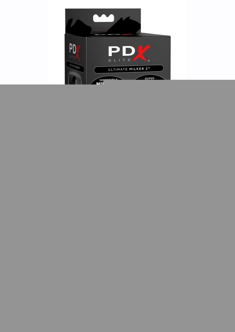 Pdx Elite Ultimate Milker 2 Rechargeable Masturbator - Black/Clear