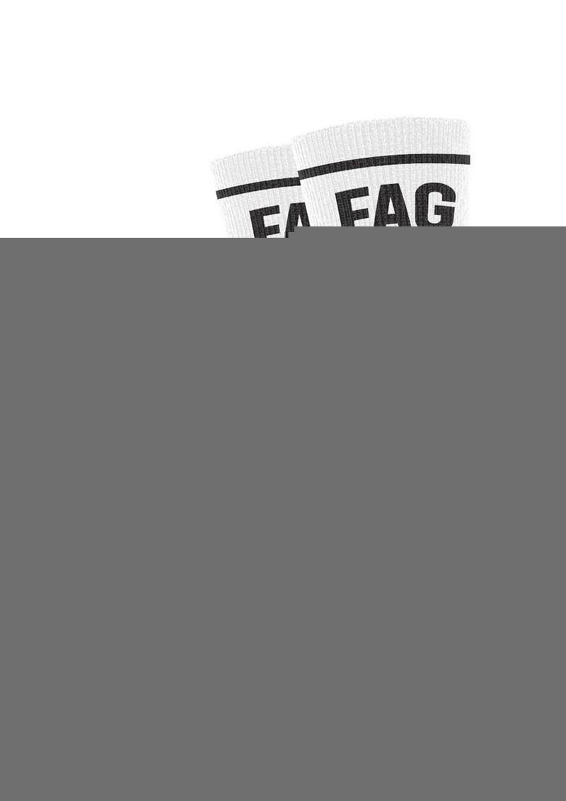 Prowler Red Fag Socks - Black/White