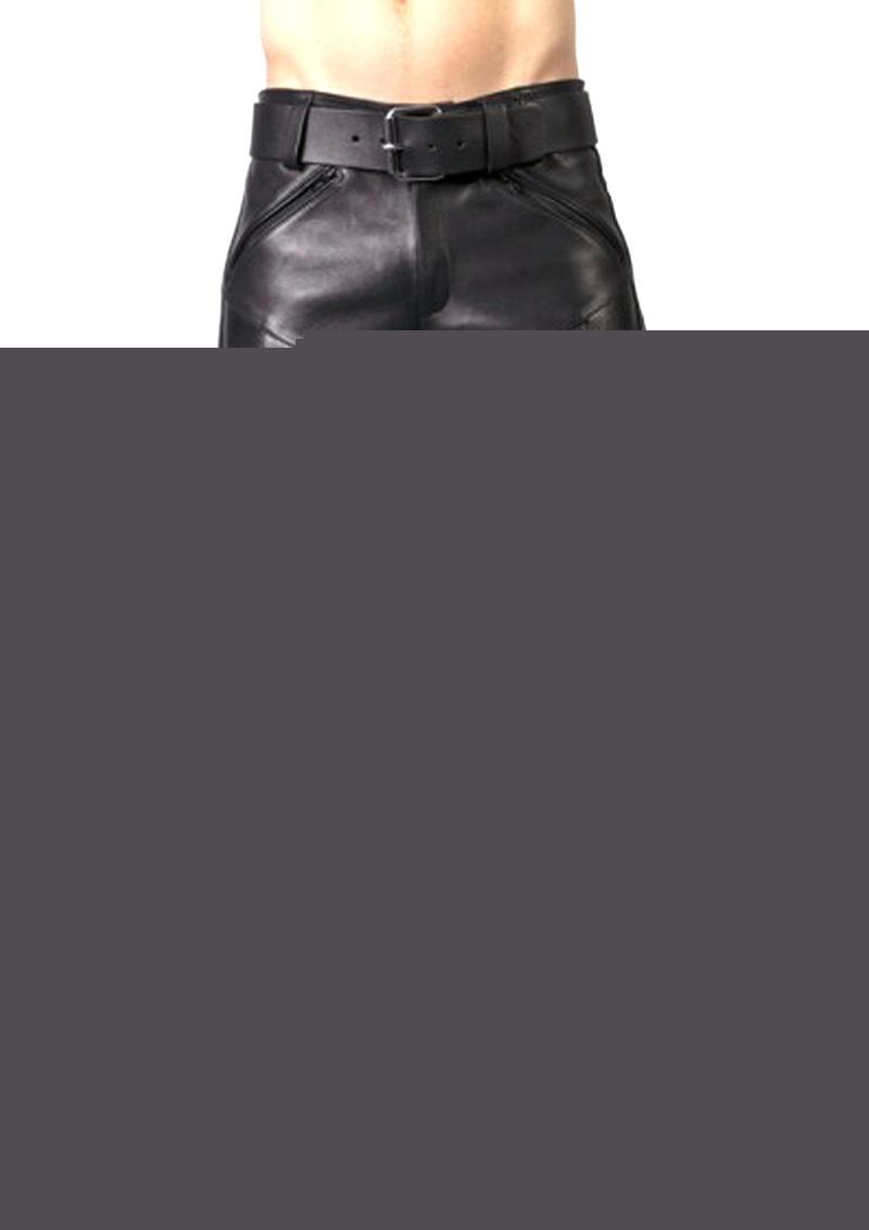 Prowler Red Prowler Leather Jeans - Black - 36in