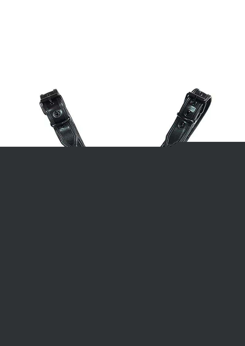 Rouge Oth Adjustable Leather Front Harness - Black - Large