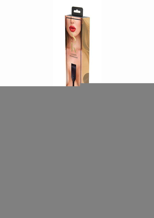 Secret Kisses Riding Crop - Black/Rose Gold