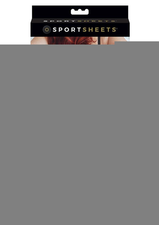 Sportsheets Platinum Lace Corset Strap-On Adjustable Harness - Black/Silver