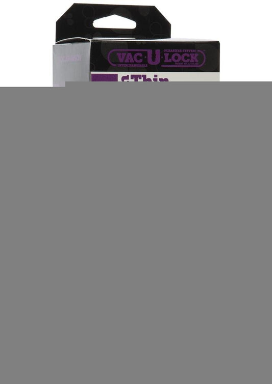 Vac-U-Lock Codeblack Thin Dildo - Black - 7in