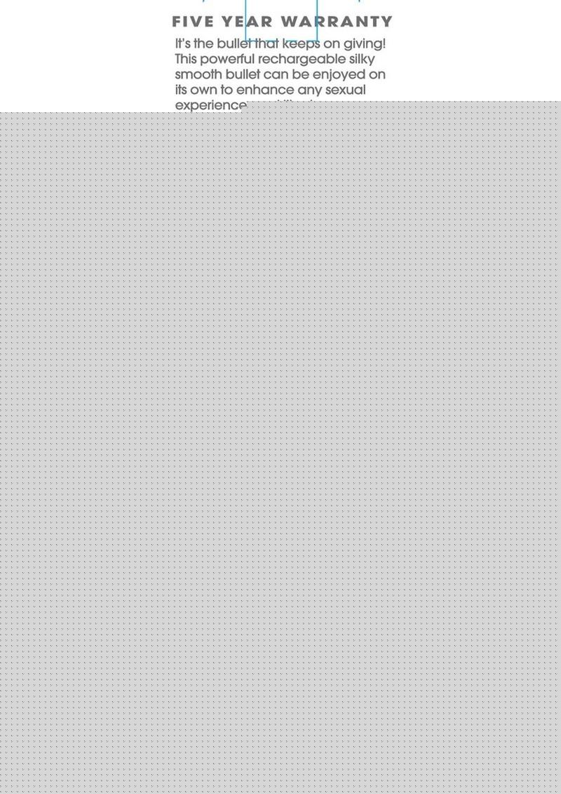 Zero Tolerance All Powerful Rechargeable Bullet