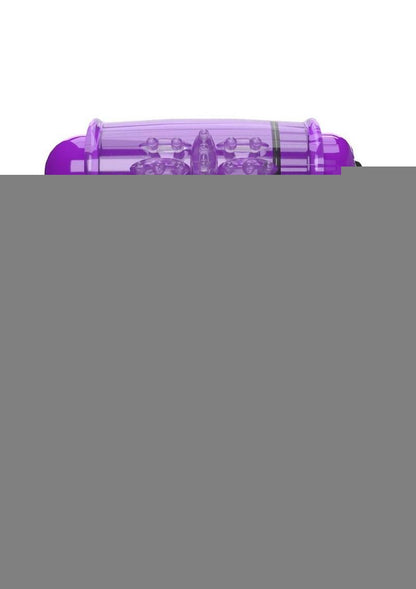 4b Double Wammy Silicone Rechargeable Dual Vibrating Couples Cock Ring - Grape