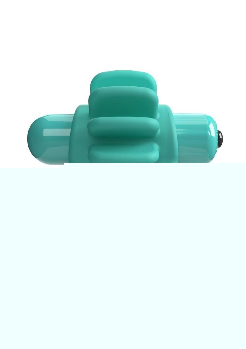 4b Skooch Vibrating Cock Ring with Clitoral Stimulator - Green/Kiwi