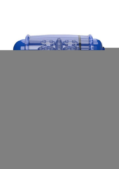 4t Double Wammy Silicone Rechargeable Dual Vibrating Couples Cock Ring - Blue/Blueberry