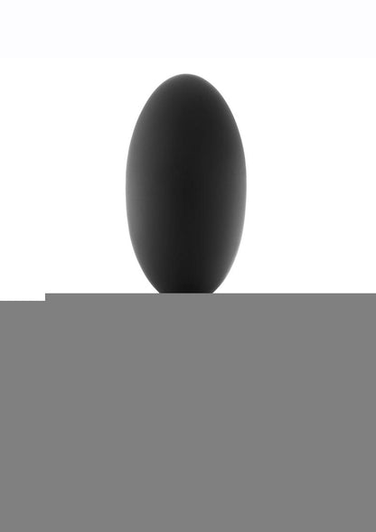 Anal Adventures Platinum Silicone Vibra Slim Butt Plug - Black - Medium