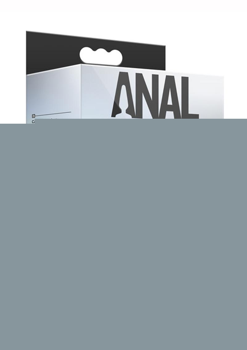 Anal Adventures Platinum Wave Silicone Butt Plug - Black