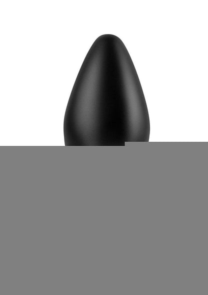 Anal Fantasy Collection Large Silicone Plug - Black - Large - 4.25in