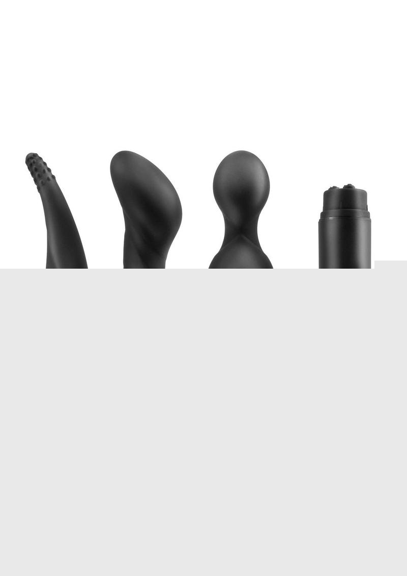Anal Fantasy Collection Silicone Anal Adventure Kit Waterproof - Black