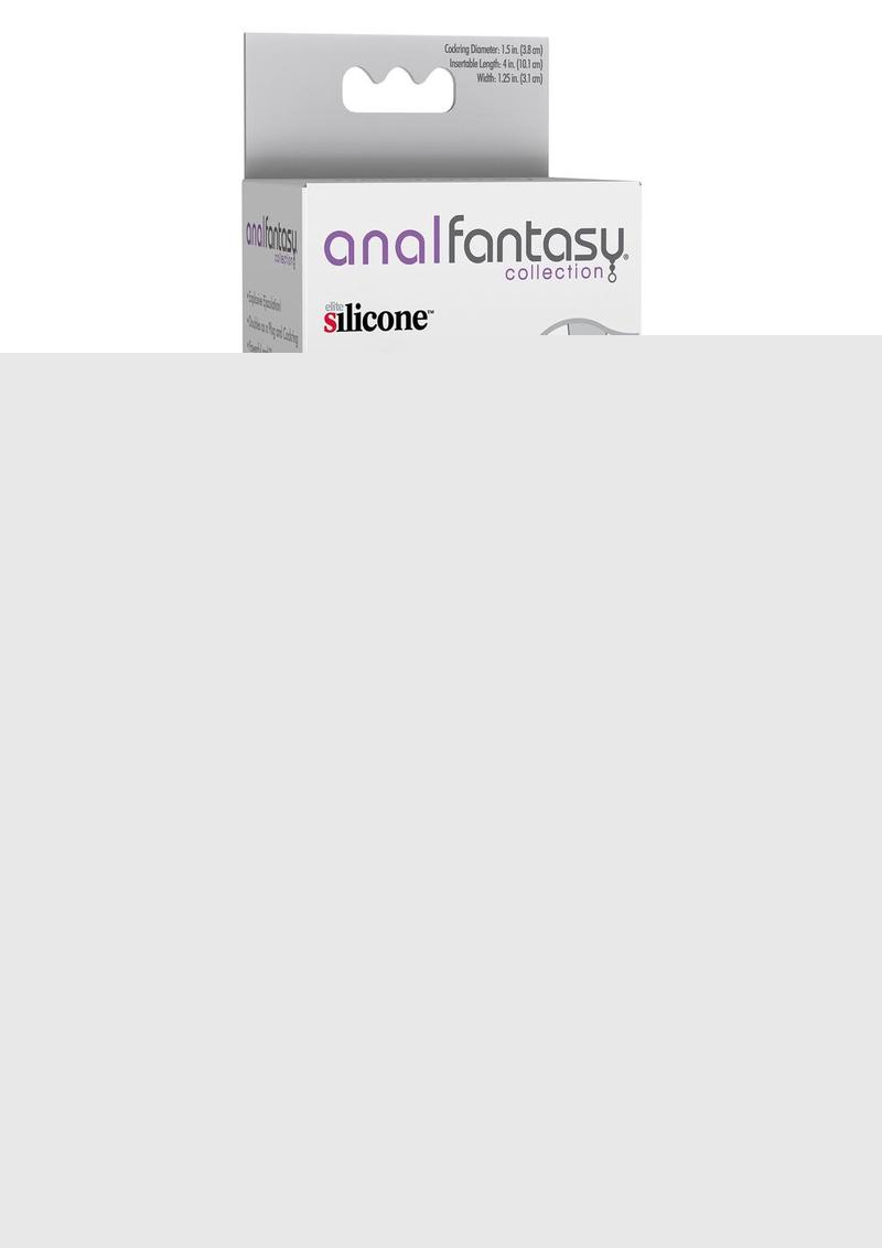 Anal Fantasy Collection Silicone Ass Kicker Plug with Cock Ring Waterproof - Black