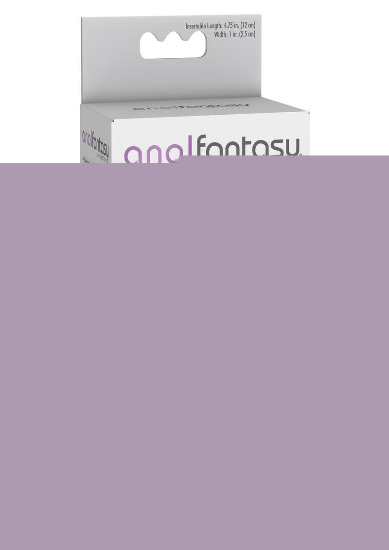 Anal Fantasy Collection Silicone P-Spot Tickler Waterproof Vibrator - Black - 4.75in