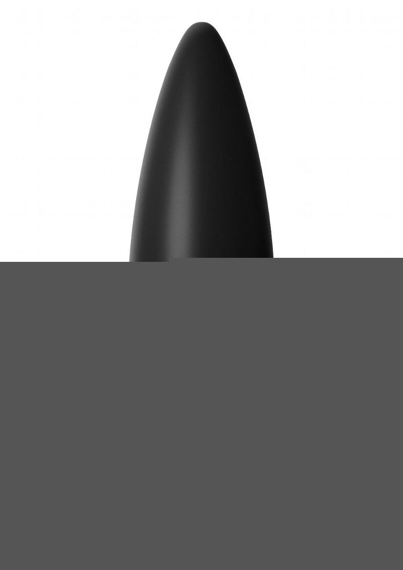 Anal Fantasy Elite Silicone Rechargeable Plug Waterproof - Black - Large