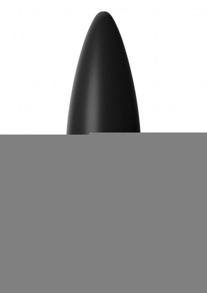 Anal Fantasy Elite Silicone Rechargeable Plug Waterproof - Black - Large