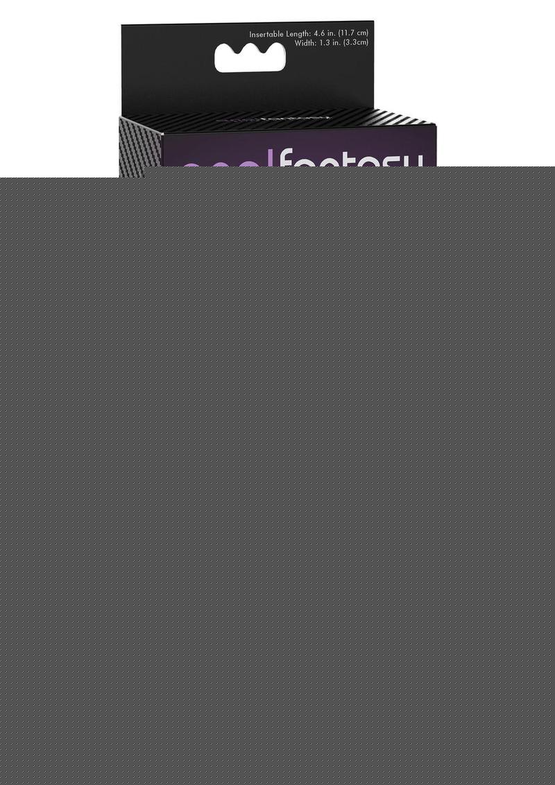 Anal Fantasy Elite Silicone Rechargeable P Motion Massager Waterproof - Black