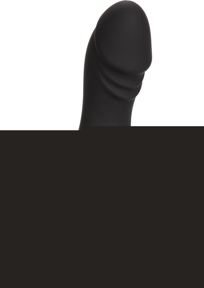 Anal Stud Silicone Probe - Black - 5.5in