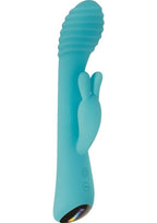 Aqua Bunny Rechargeable Silicone Rabbit Vibrator with 80 Functions