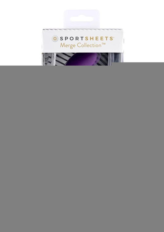 Astil Silicone Curved Dildo with Suction Cup - Purple - 8in