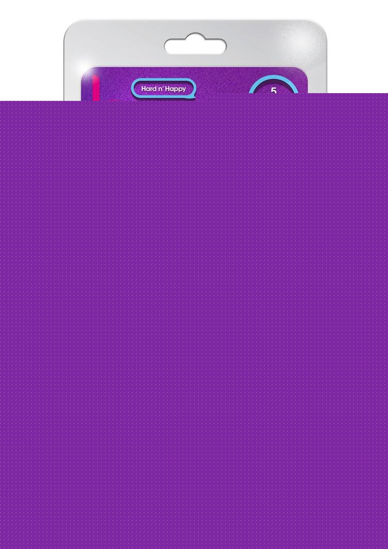 B Yours Plus Hard N' Happy Realistic Dildo - Clear - 5.5in