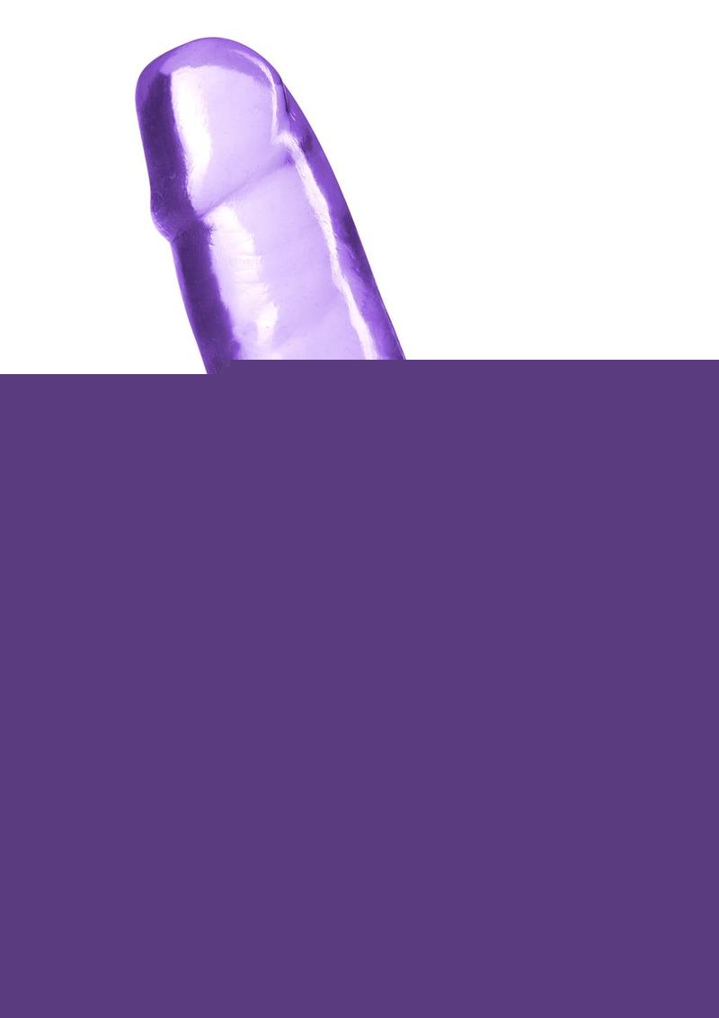 B Yours Plus Hard N' Happy Realistic Dildo - Purple - 5.5in