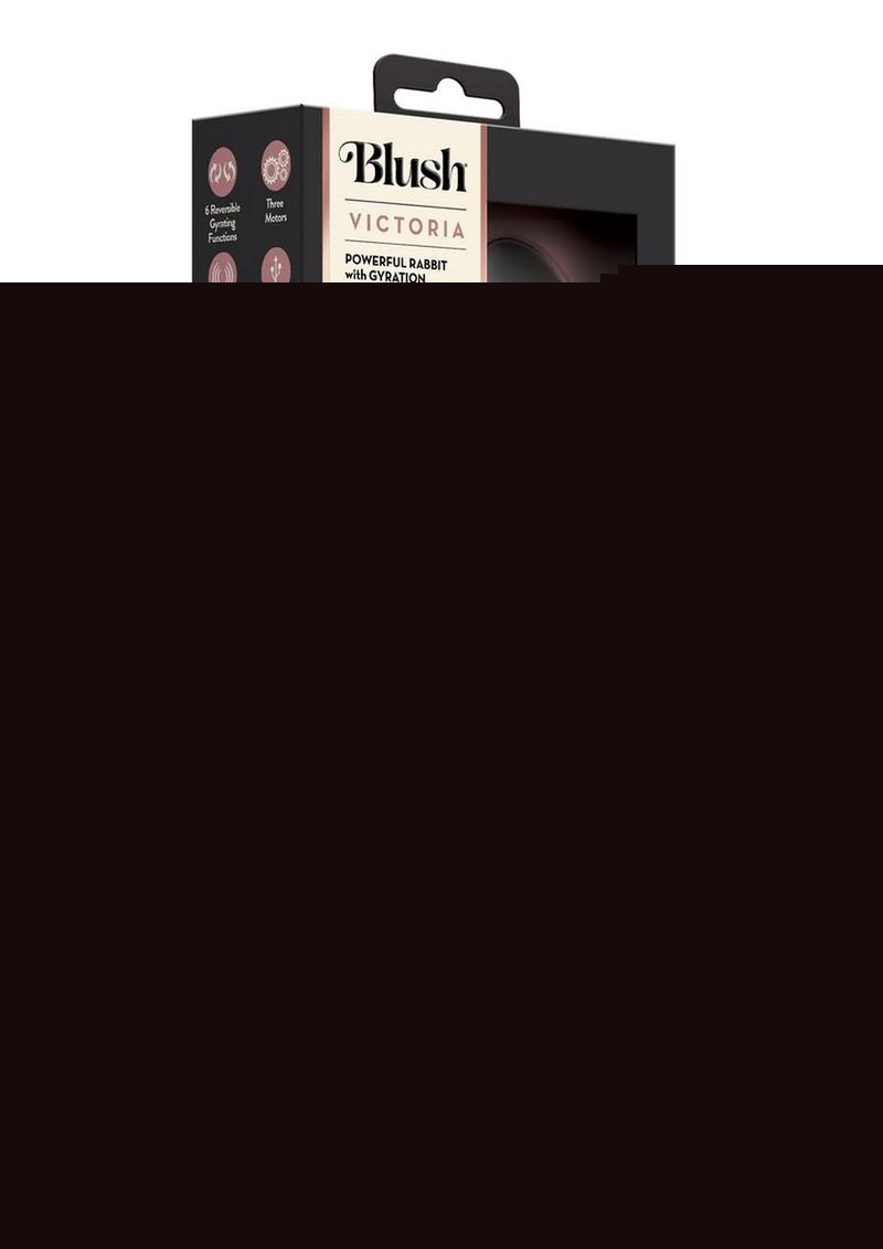 Lush Victoria Rechargeable Silicone Rabbit Vibrator - Black