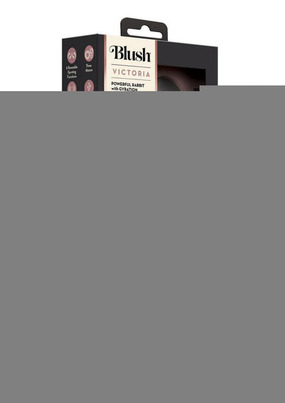 Lush Victoria Rechargeable Silicone Rabbit Vibrator - Black