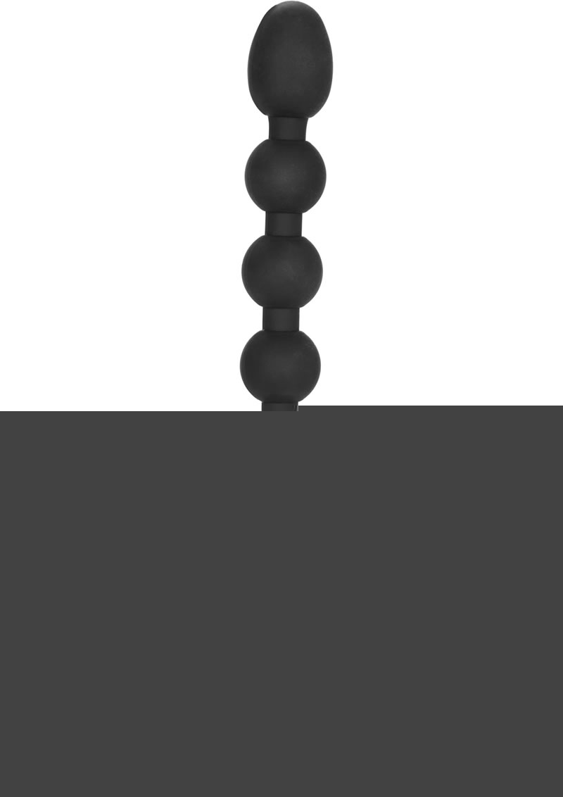 Booty Call Booty Bender Silicone Beaded Butt Plug - Black