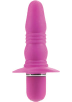 Booty Call Booty Buzz Silicone Vibrating Butt Plug - Pink