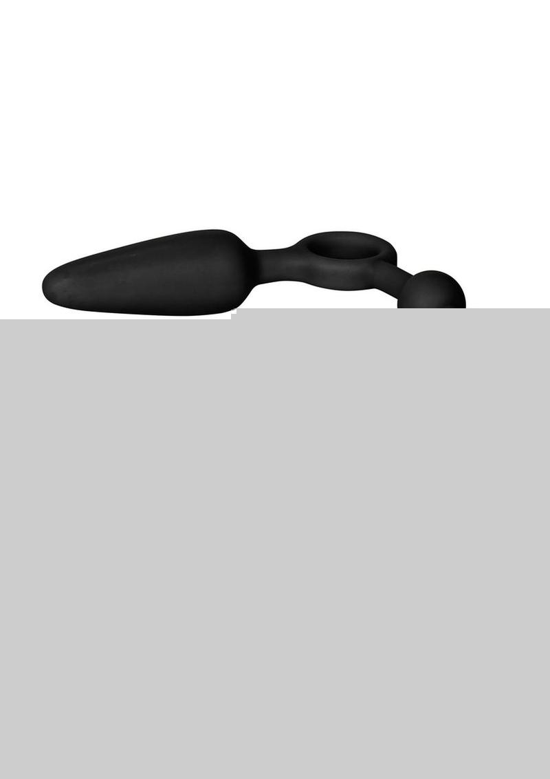 Booty Call Booty Double Dare Silicone Vibrating Butt Plug with Anal Beads