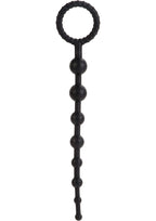 Booty Call X-10 Silicone Anal Beads - Black
