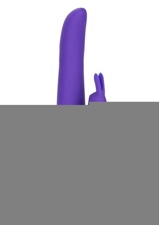 Bounding Bunny Dual Motor Silicone Vibrator Waterproof - Purple