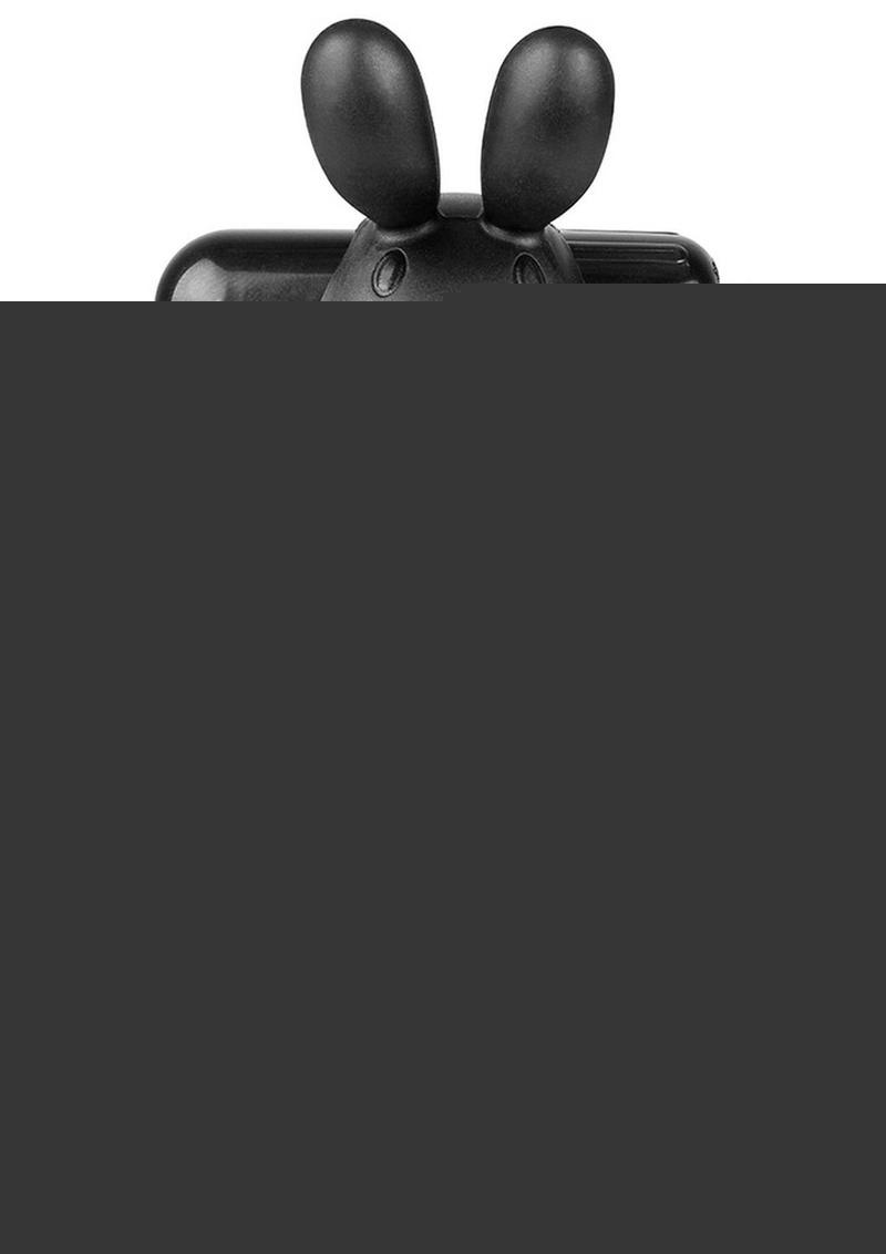 Charged Ohare XL Silicone USB Rechargeable Wearable Rabbit Vibrating Cock Ring - Black (Individual