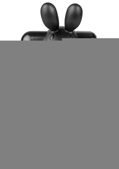 Charged Ohare XL Silicone USB Rechargeable Wearable Rabbit Vibrating Cock Ring - Black (Individual