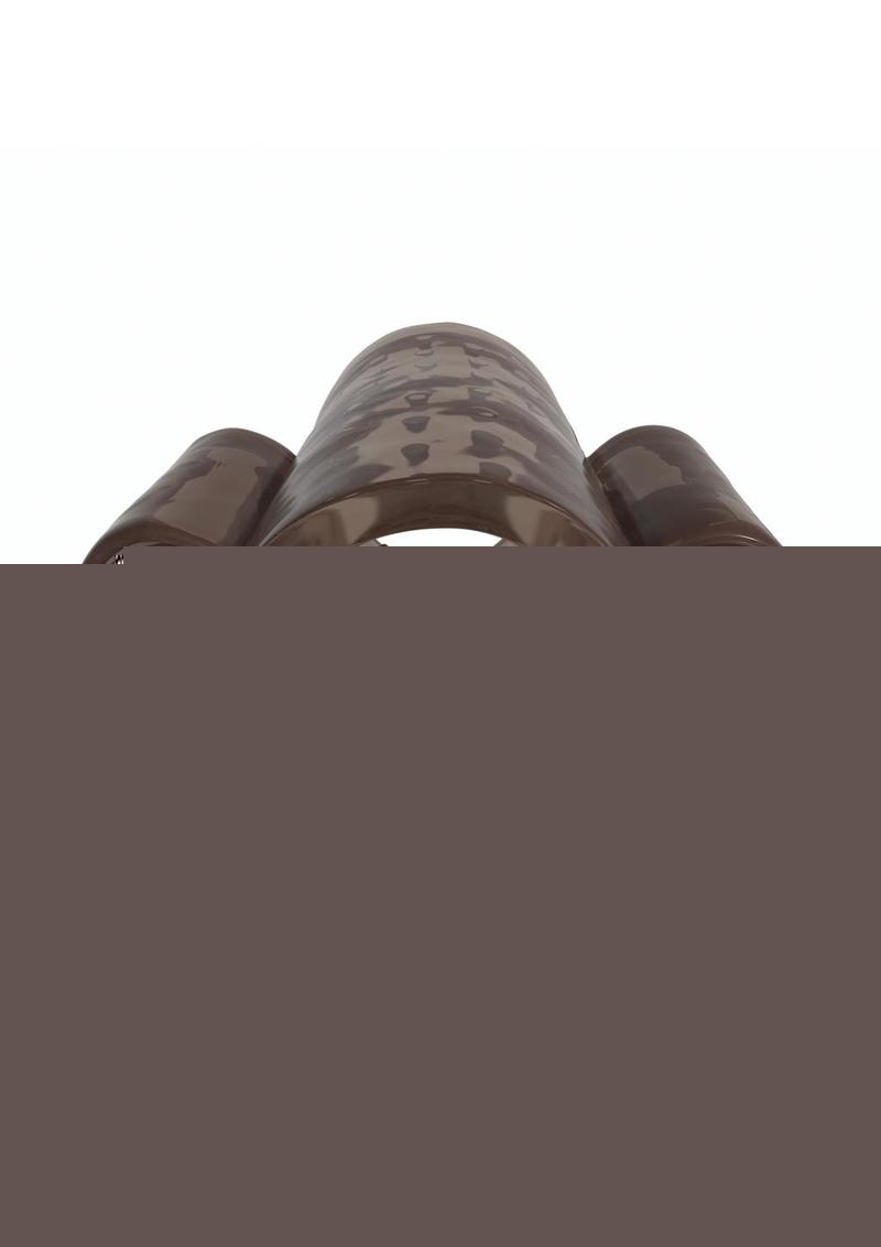 Classix Dual Vibrating Textured Penis Sleeve with Remote Control - Clear/Smoke