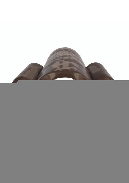 Classix Dual Vibrating Textured Penis Sleeve with Remote Control - Clear/Smoke