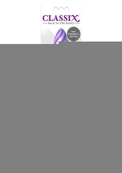 Classix Sweet Swirl Vibrator - Purple