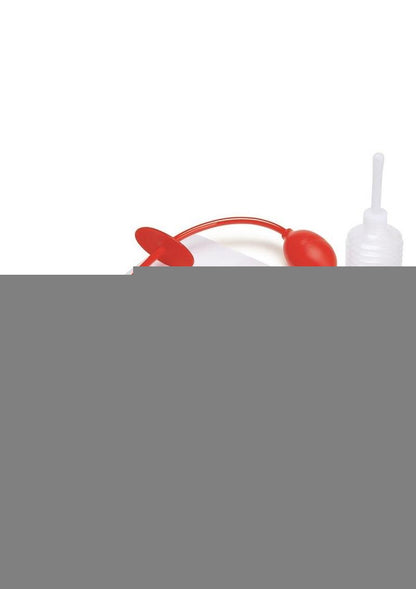 Cleanscene Higginson Anal Douche - Red - 5 Piece/Set