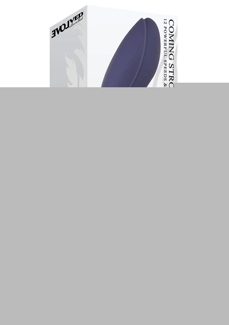 Coming Strong Rechargeable Silicone Vibrator - Purple