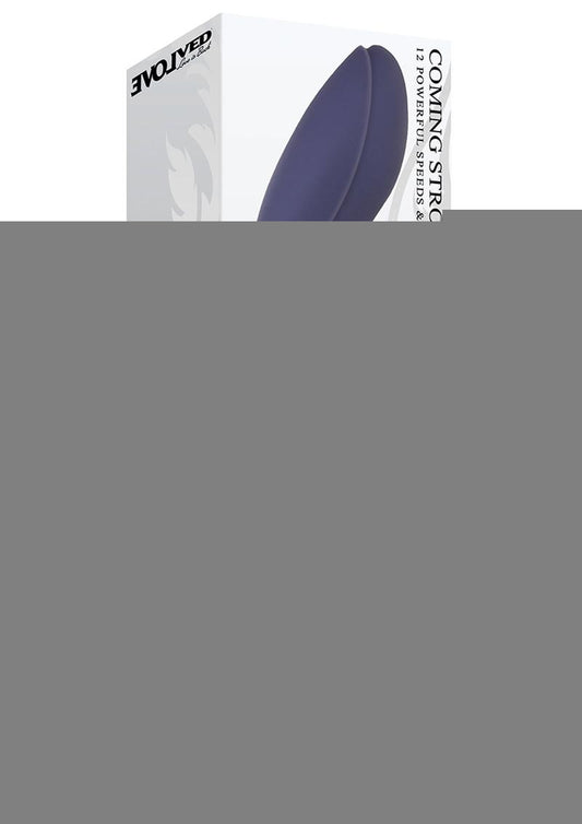 Coming Strong Rechargeable Silicone Vibrator - Purple