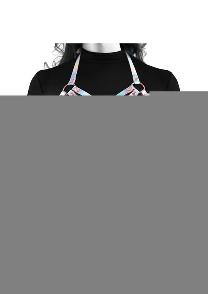 Cosmo Harness Vamp Chest Harness - Multicolor/Rainbow - Large/XLarge