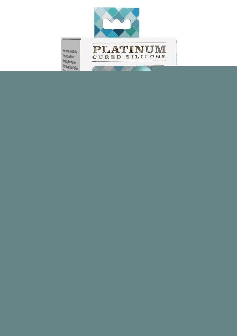 Dillio Platinum Slim Seven Silicone Dildo - Teal - 7in