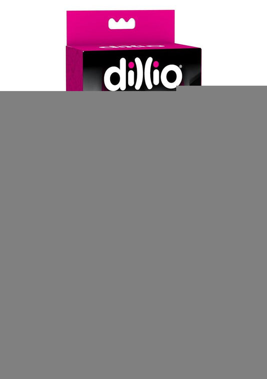 Dillio Strap-On Suspender Harness Set with Silicone Dildo - Pink - 7in