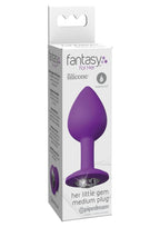 Fantasy For Her Her Little Gem Medium Plug Anal Play Silicone Waterproof - Purple - Medium